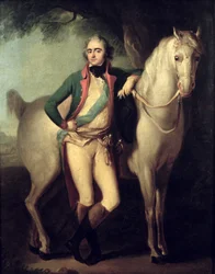 Prins Josef Anton Poniatowski (1763-1813) bij zijn paard